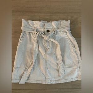 Free People Paper Bag Waist Mini Skirt